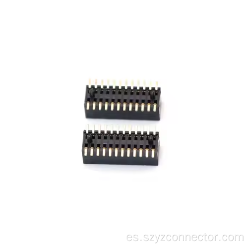 Conector hembra SMT de doble fila con paso de 0,8 mm